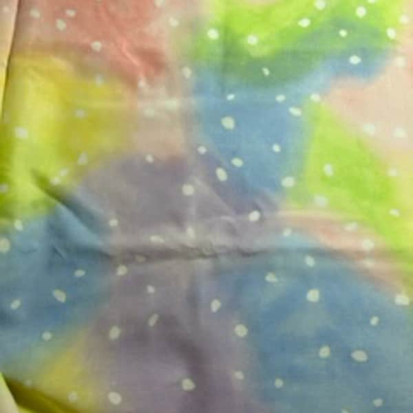 Pastel and Dot Galaxy Cotton Fabric By The Yard