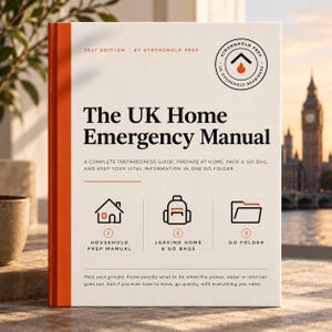 UK Home Emergency Manual 2027 - Emergency Preparedness Guide - Printable Go Folder - Go Bag Checklist - Household Emergency Plan PDF