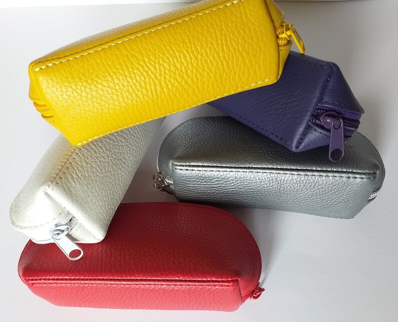 Zipped Leather Eyeglass Case/Sunglasses Case/Glasses Etsy