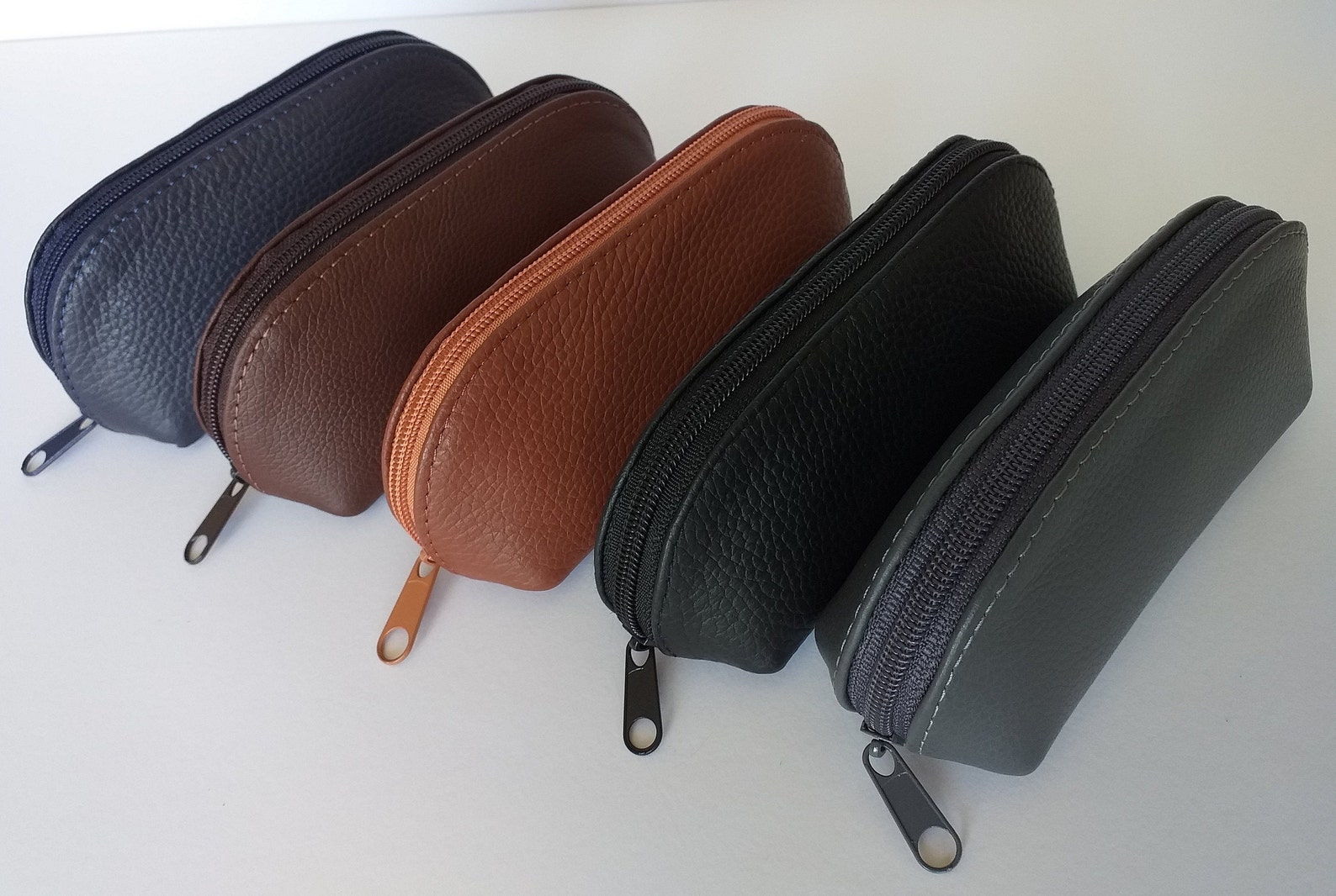 Zipped Leather Eyeglass Case/Sunglasses Case/Glasses Etsy