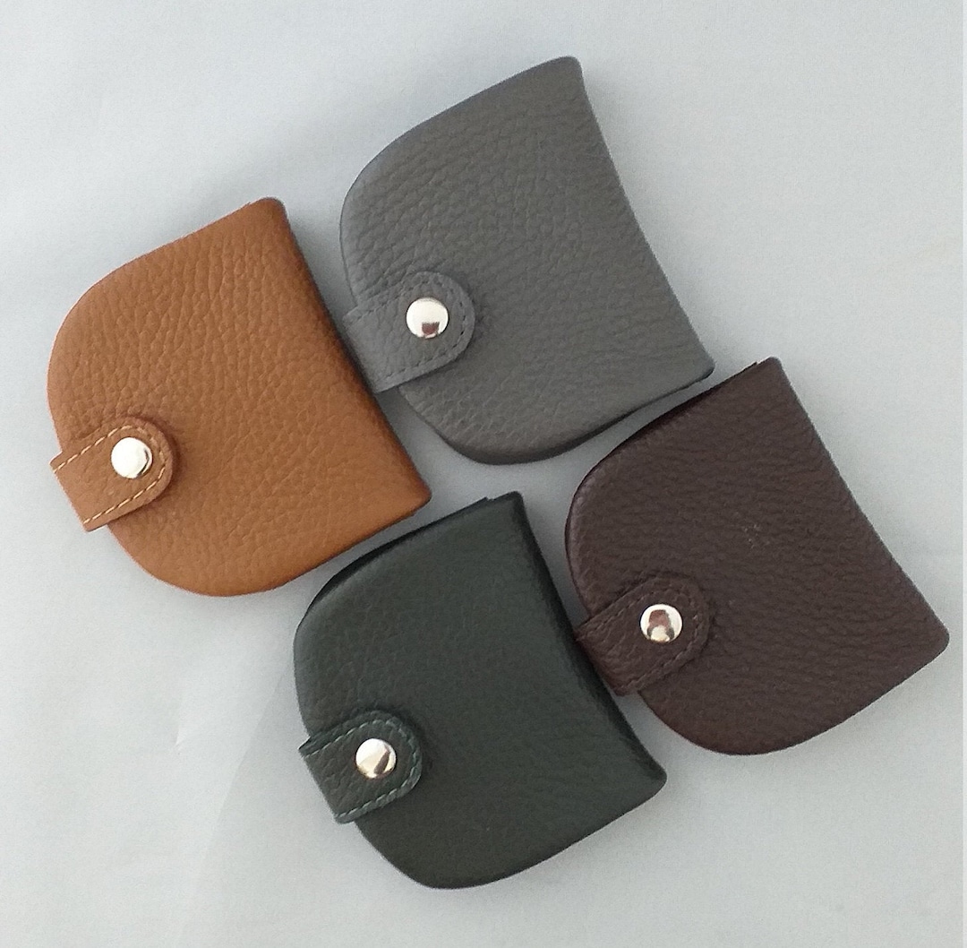 Leather Money Pouch, Leather Change Pouch, Men's Leather Coin Purse, Leather Coin Purse With
