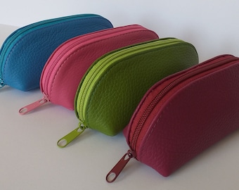 Zipped Leather Eyeglass Case, Leather Sunglasses Case, Leather Glasses Case, Spectacles Case, Unisex