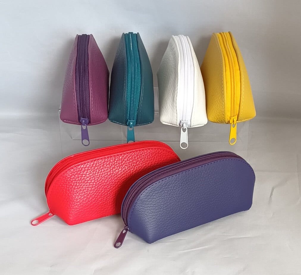 Zipped Leather Eyeglass Case, Leather Sunglasses Case, Leather Glasses Case, Unisex