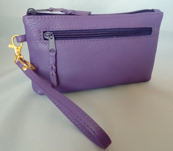 large clutch purse with wrist strap