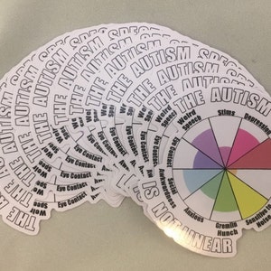 Autism Spectrum is Not Linear Sticker, Autism Sticker, Not Linear ...