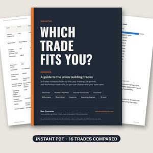 Which Skilled Trade Fits You? Union Trades Career Guide PDF | 16 Trades Compared: Pay, Training, Apprenticeships | 2026 Edition image 1