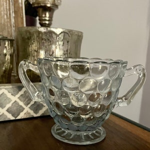 Anchor Hocking Light Blue Bubble Glass