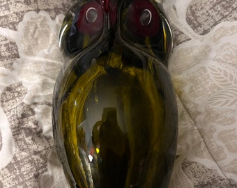 Glass Owl Sculpture (heavy)