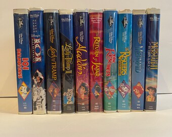 Black Diamond Disney Movie + Sequel VHS Lot Set| Vintage VHS Tapes| Classic Cartoon Movies| Vintage Disney Movies| Classic Disney Movies