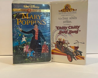 1964 Classics Mary Poppins and Chitty Chitty Bang Bang Lot | Disney & MGM Studios| Vintage VHS Tapes| Classic Movies| Dick Van Dyke Movies