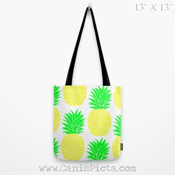 Ananas Tote Bag 13 x 13 Culture Pop graphique amusant Fruit de la Passion cadeau chaud Neon vert jaune citron vert modèle Unique sac à main Ananas Tote Bag 13 x 13 Culture Pop graphique amusant Fruit de la Passion cadeau chaud Neon vert jaune citron vert modèle Unique sac à main
