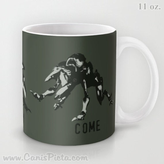 Items similar to Halo Mug Spartan Promethean Crawler 11, 15 oz ...