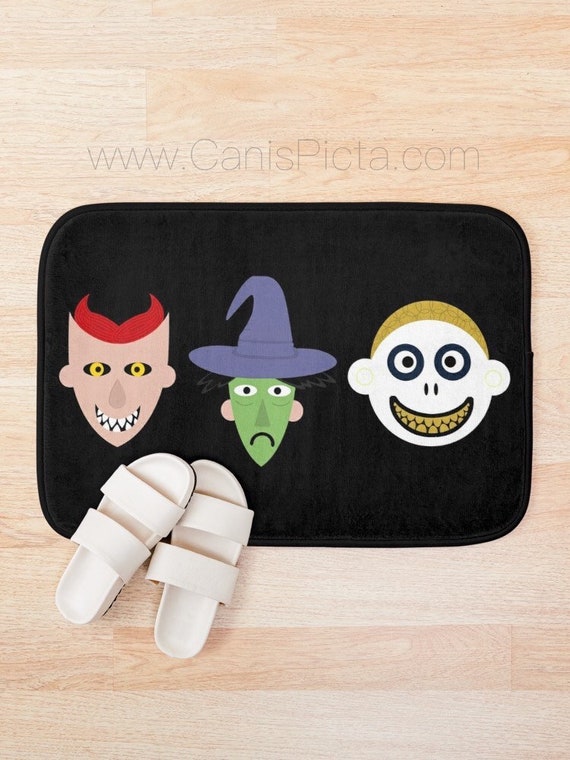 Nightmare Before Christmas Bath Mat Bathroom Decor Interior Etsy