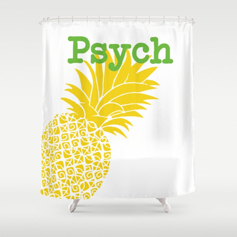 Psych Shower Curtain 71 x 74 Decorative TV Pop Etsy