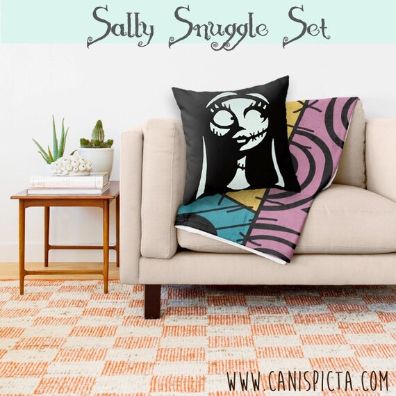 Nightmare Before Christmas Sally Blanket Pillow Set Etsy