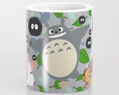 My Kawaii Neighbor in Motion 11 15 oz Mug Spring Dishwasher Microwave Cup Tea Coffee Drink Cuppa Anime Soot Sprites Manga Catbus Chibi Anime