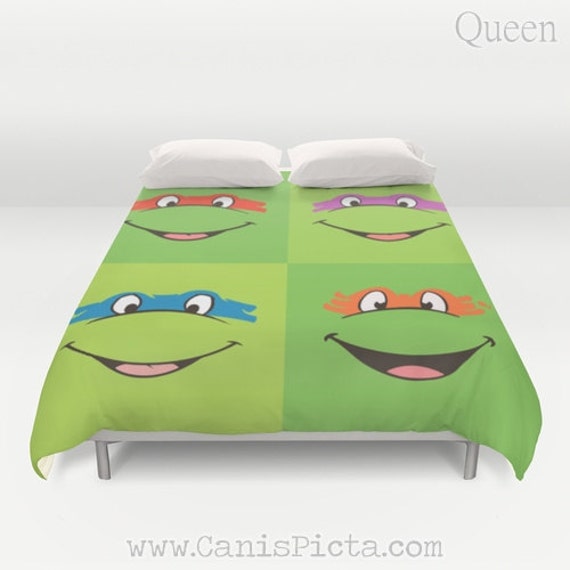 Duvet Cover Tmnt Teenage Mutant Ninja Turtles Twin Xl Full Etsy