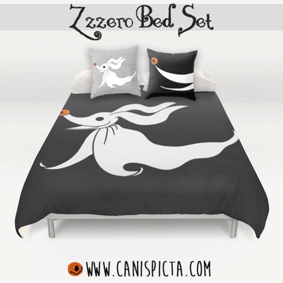 Nightmare Before Christmas Bedding Duvet Zero Bed Set Pillow Etsy