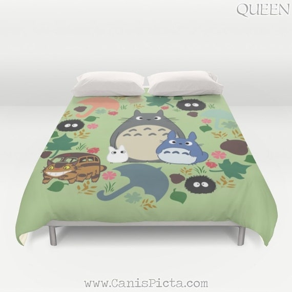 Duvet Cover Totoro Kawaii My Neighbor Twin Xl Full Queen King Etsy