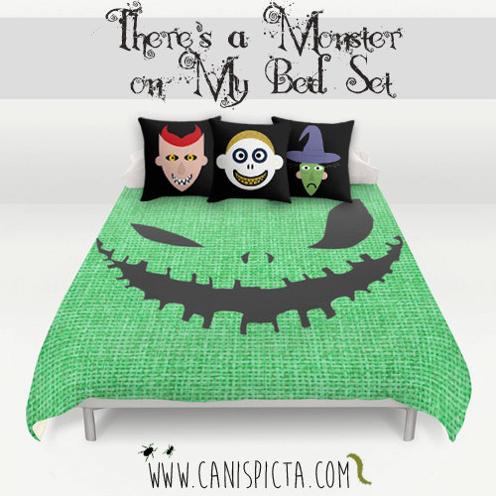 Nightmare Before Christmas Bedding Duvet Oogie Boogie Bed Set Etsy
