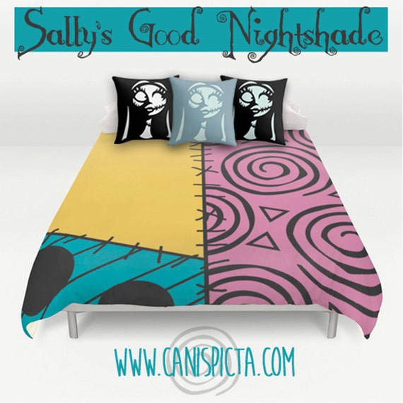 Nightmare Before Christmas Bedding Duvet Sally Skellington Bed Etsy