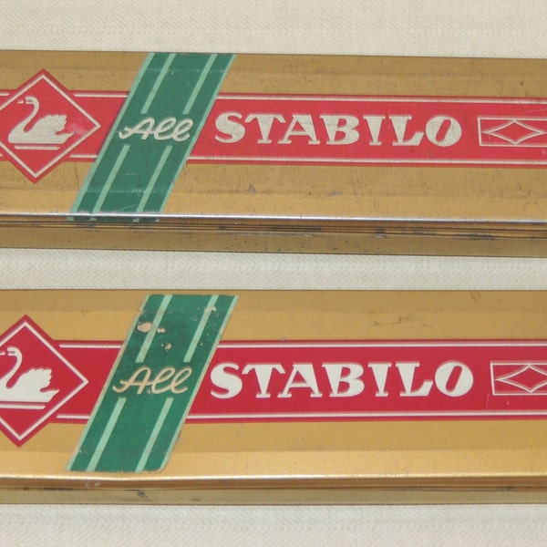 1955 SWAN STABILO  Tins, Set of 2