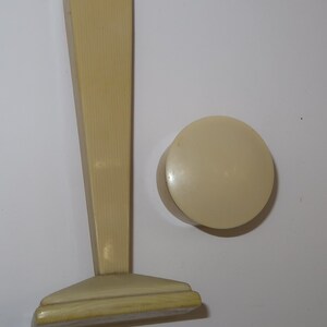 1930s Small Celluloid Round Covered Trinket Box and Vase