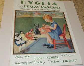 1931 HYGEIA Magazine by American Medical Assoc