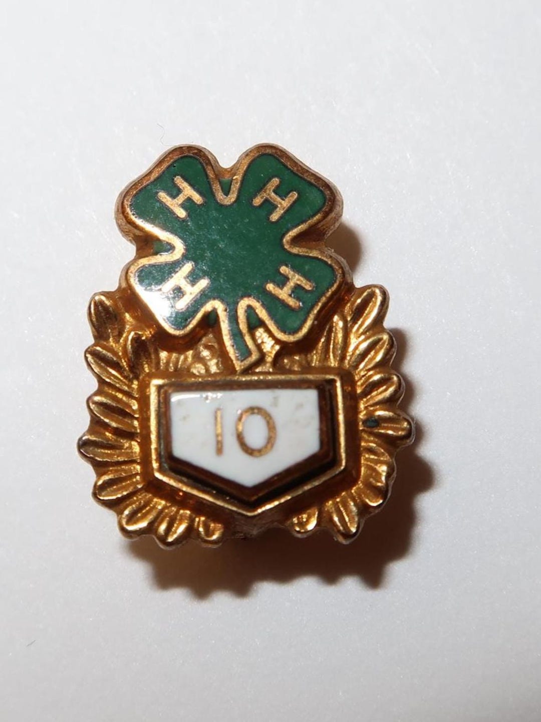 Reporters Pin Vtg 4-H 10 Year Pin - Etsy