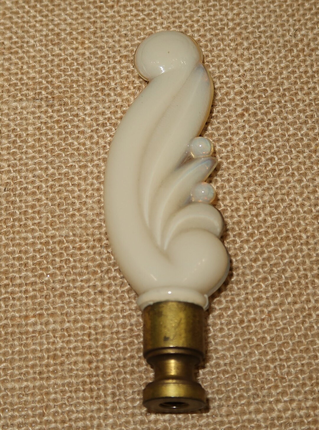Aladdin Alacite Opalescent Lamp Finial Plume 1949 Etsy