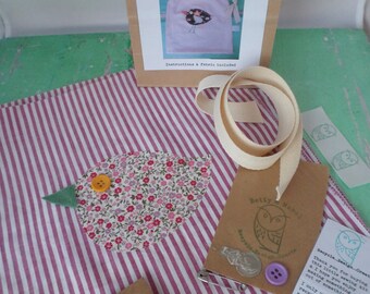 Eco Fabric Bird Bag Nähset - entworfen und hergestellt in Straßburg