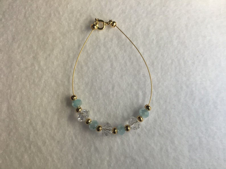 Custom Beaded Wire Bracelet with Clasps