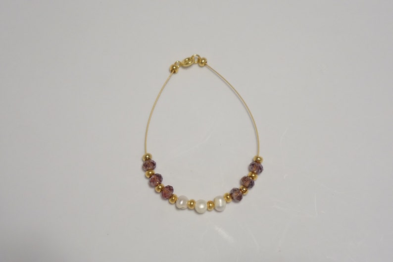 Custom Beaded Wire Bracelet with Clasps