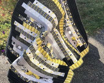 ZaNEE Quilt Pattern PDF Instant Download, Made With A Jelly Roll
