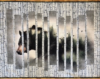 Bearly Double Vision Quilt Pattern, Made With A Horizontal Panel