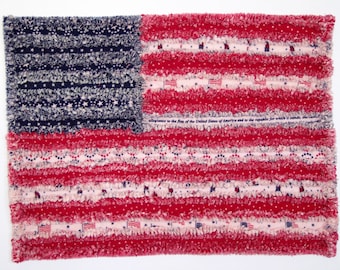 Rag Flag Quilt Pattern PDF Instant Download, Wall Hanging or Table Topper