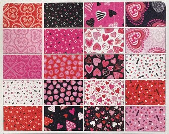 Tumbleweed Quilt Kit: Precut 5" Charm Squares with Hearts