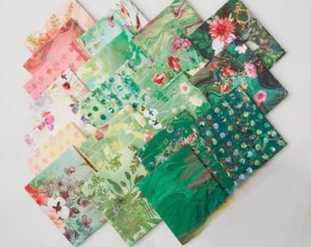 Tumbleweed Quilt Kit, Ready, Set, Sew With Precut 5 inch Charm Squares & Tumbleweed Pattern, Walk In The Park