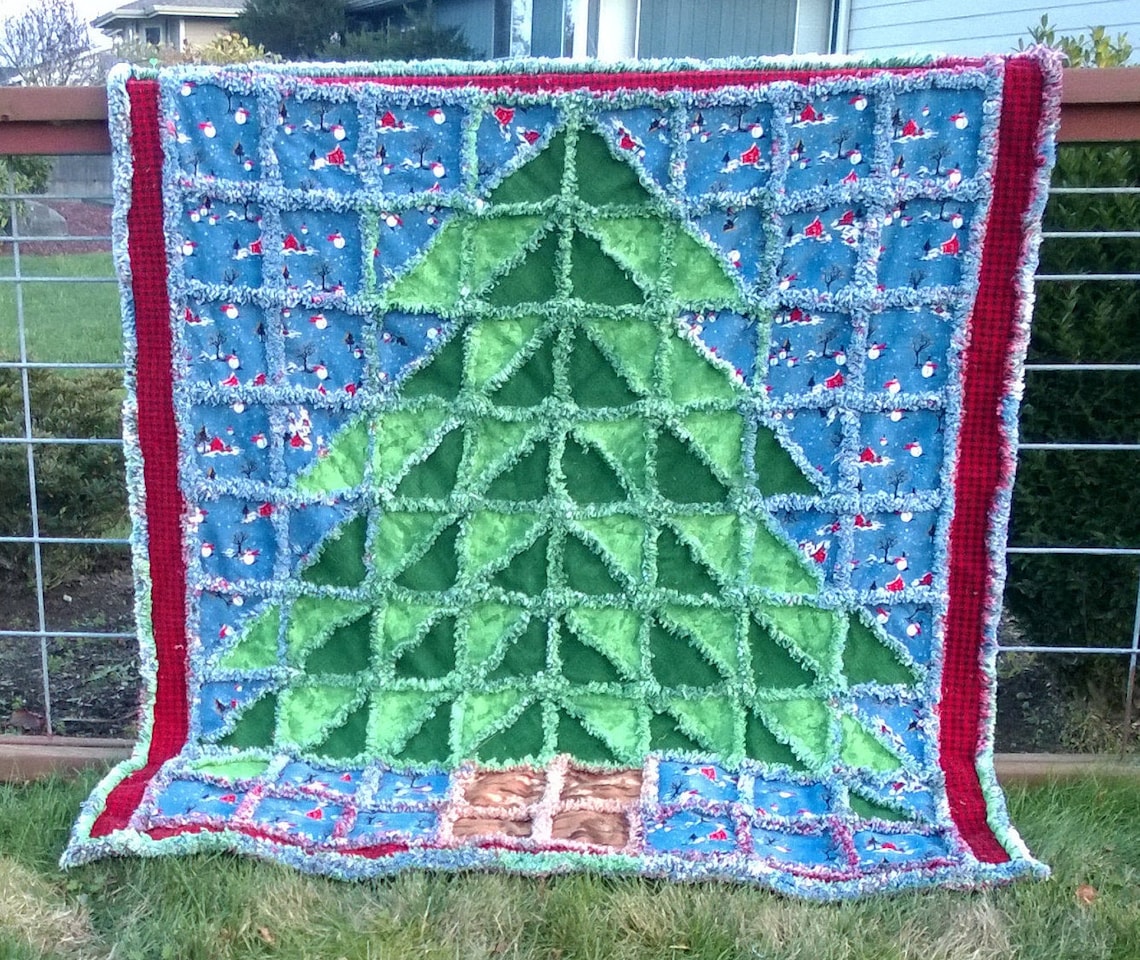 OH Christmas Tree Rag Quilt Pattern PDF Instant Download - Etsy