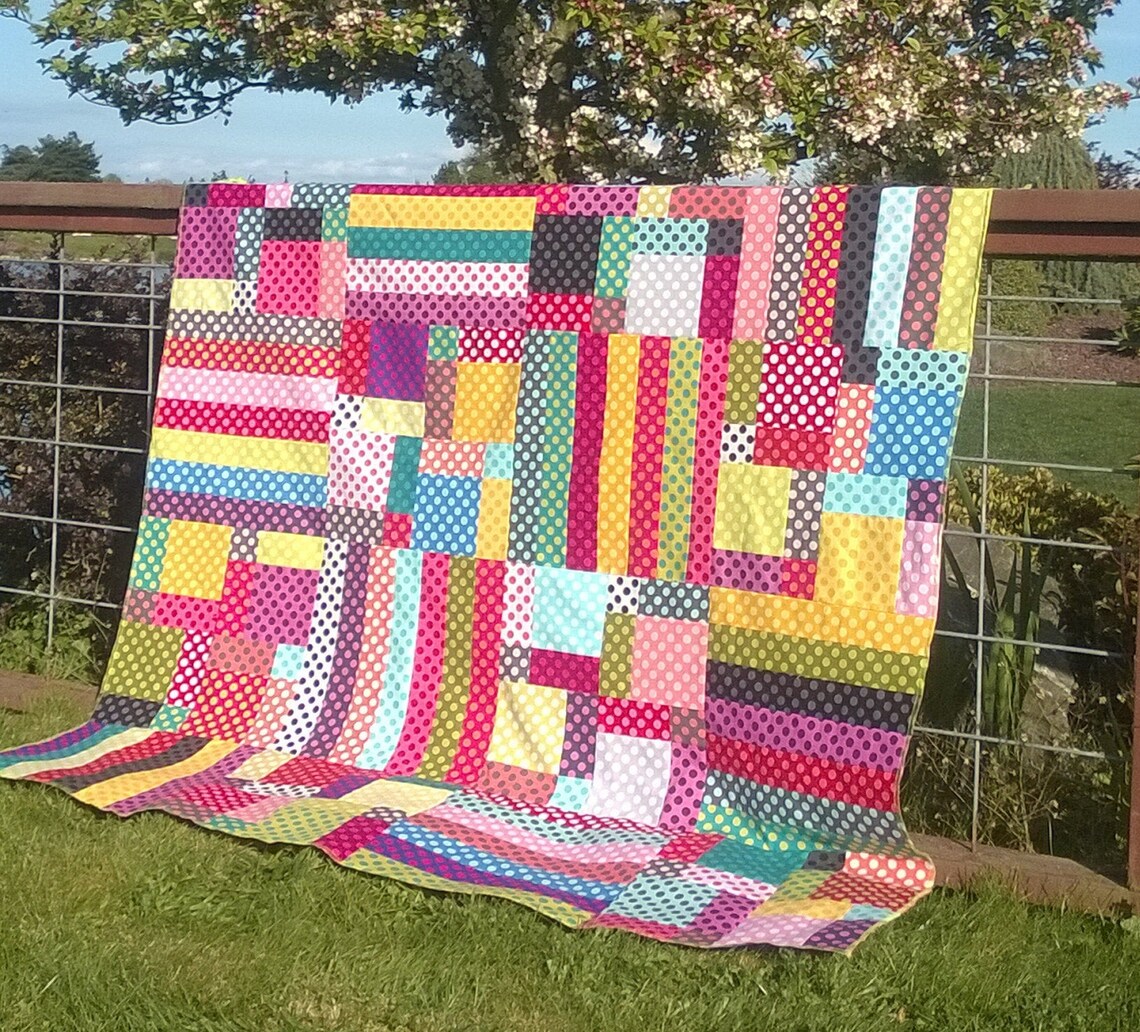 Pattern A Charm of Hope Quilt Pattern Colorful Made With Etsy