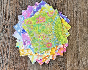 Tumbleweed Quilt Kit, Ready, Set, Sew-Kaffe Classics Precut 5 inch Charm Squares & Pattern