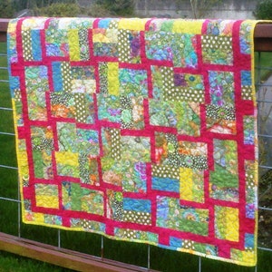 Simply Jelly Quilt Pattern PDF Instant Download, Made With A Jelly Roll