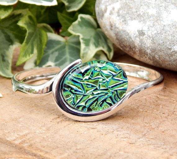 Dichroic cheap glass bracelet