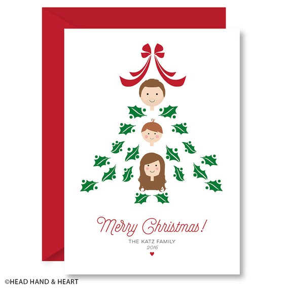 Custom Christmas Card Personalized Holiday Card Custom | Etsy