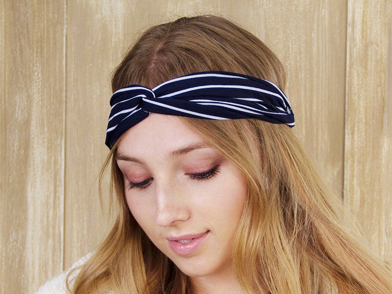 Stripe Pattern Headband Summer Bandana Headband Bandana Etsy UK