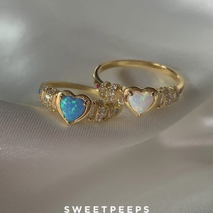 Stella Opal Heart Ring