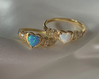 Stella Opal Heart Ring