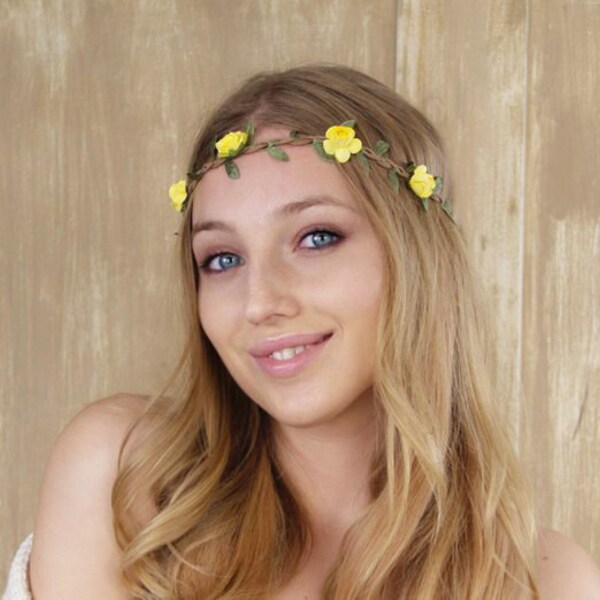 hippie flower headpiece