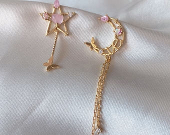 Nana Star & Moon Magic Studs