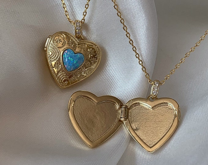 Stella Heart Locket Necklace